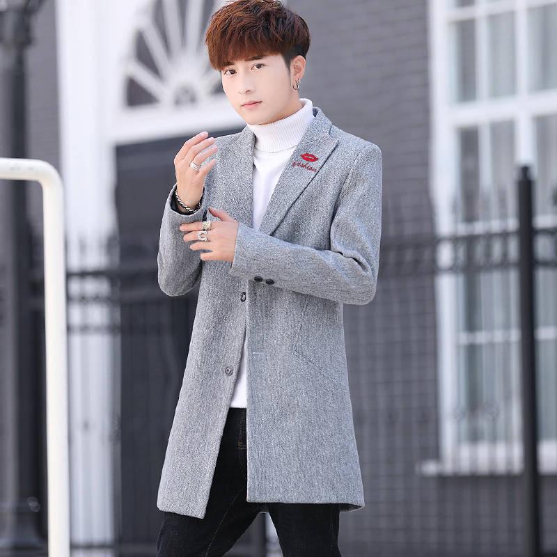 Winter Wool Coat Slim Fit Jackets Mens Casual Warm Outerwear Jacket and coat Men Pea Coat Size M-3X