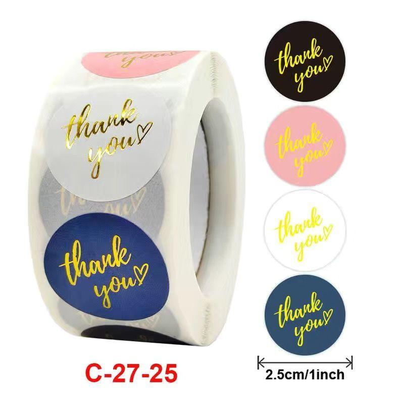 500PCS Stickers Children's Cartoon Cute Stickers Style Stickers Holiday Handmade Diy Decoration Sealing Stickers Thank You