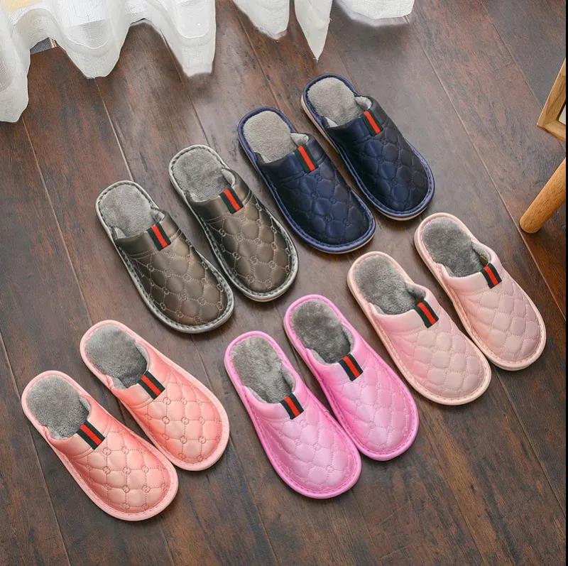 Indoor Non-slip and Dirt-resistant Cotton Slippers To Keep Warm Autumn and Winter Flat Shoes Fashion Casual
