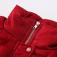 Girls' Cotton-padded Clothes Winter Children's Clothes Foreign Style Beautiful Red Girls' Down Jackets Plus Velvet Thickening Children Jackets