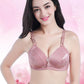Large Size Women's Underwear Thin Section No Steel Ring Bra Light and Thin Breathable Gathers Breasts and Prevents Sagging