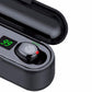 Bluetooth Earphones Mini LED Display Headphone Stero Sound 2000mah Power Bank Sport Wireless Headset