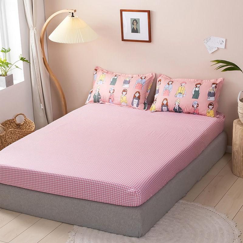 Three-piece Cover Sheet Bed Simmons Protective Cover All-inclusive Non-slip Fixed Bed Cover Bed Cover Sheet Pillowcase Set