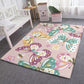 Fashion Modern Carpet Cute Butterfly Sweet Princess Room Bedroom Carpet Living Room Bedside Carpet Doormat