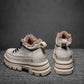 Plus Velvet High-top Shoes Women's Winter Wild Snow Boots Thick-soled Inner Increase Leisure Warm Cotton Shoes