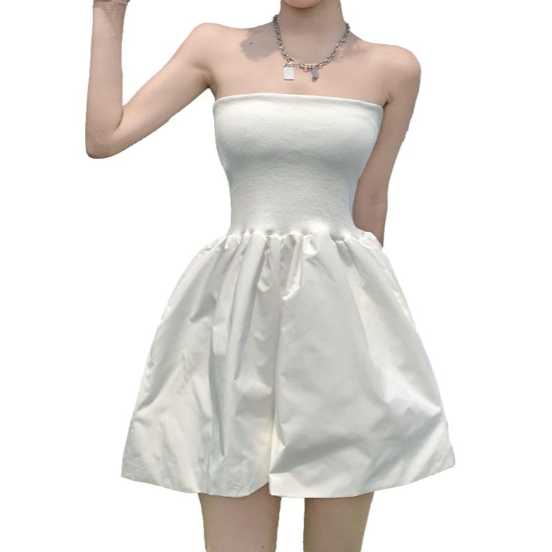 Women  Sexy Top Rompers Spring and Summer Sling Tube Top Casual Vacation Office Home