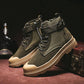 Men Fashion Winter Warm Retro Martin Short Boots Round Toe Outdoor Shoes Ankle Strap
