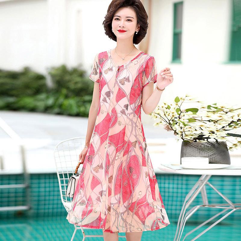 Womens Solid Color Sexy V-neck Short-sleeved Temperament Slim Fit Short Dress