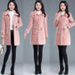 Fashion Noble Mid-length Women's Down Jacket Winter Plus Down Thickening Warm White Duck Down Down Jacket