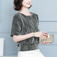 Women Summer Blouses Glitter Loose Short Sleeve Shirt Tops Large Size Elegant Shiny Sequin Tunic Ladies Blouse