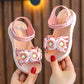 Kids Sandals Girls Summer Sandals Soft Sole Casual Sandals Anti-slip Beach Flowers Flat Open Toe Sandals