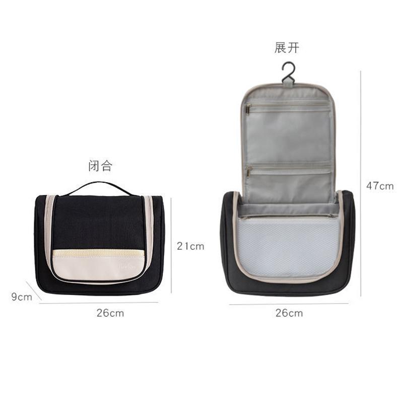 Cosmetic Bag for Women Double Zipper Makeup Bag Toiletries Storage Bags Large Travel Kit Insert Organizer Beauty Bag