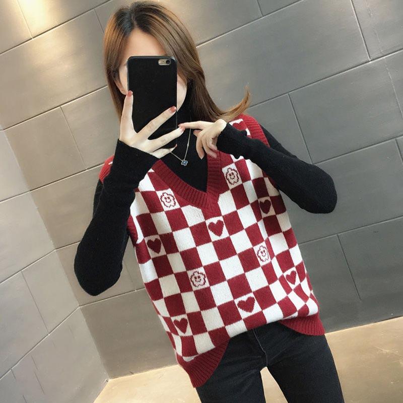 Knitted Vest Women's Spring and Autumn Style Western Style Trendy Outerwear Sweater