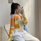 Autumn Women's Knitted Cardigan Fashion Casual Jacket Women's Long-sleeved Slim Cropped Top Sweater