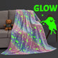 Glow In The Dark Throw Blanket Unicorn Blanket for Kids Unicorn Moon Blankets Super Cozy Plush Soft Fleece Blanket for Girls Boys Birthday Gifts