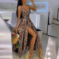 Women Button Casual Sleeveless Camis Vest V-Neck Ladies Long Dress