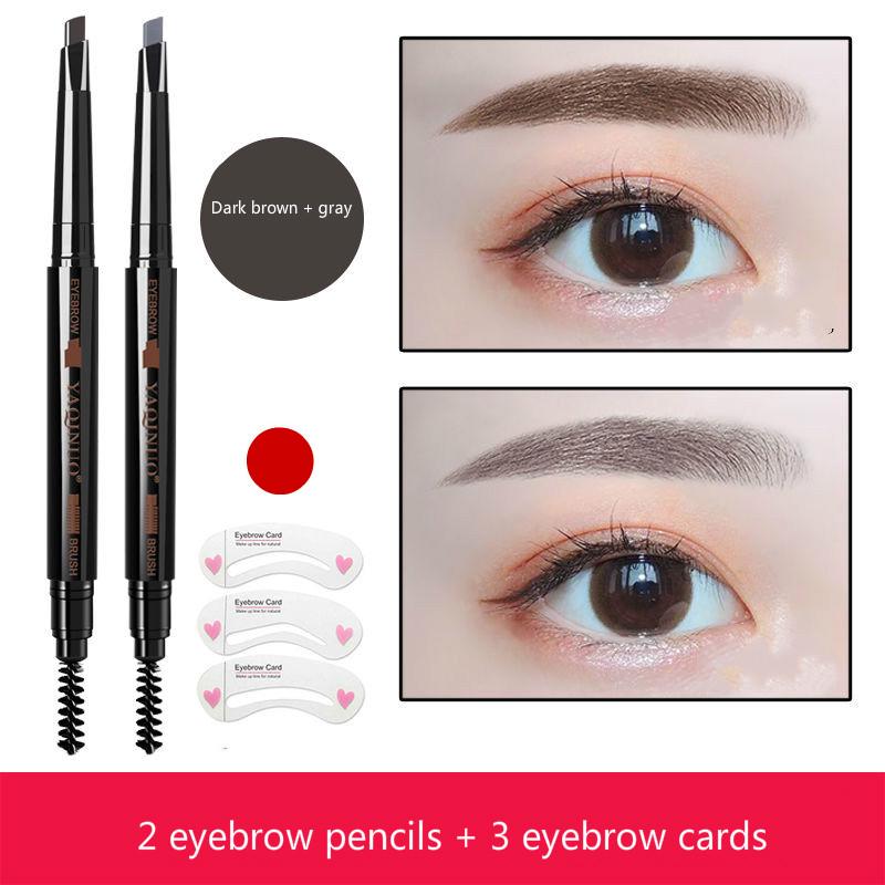 [Eyebrow pencil super waterproof] Double-headed eyebrow pencil waterproof and sweat-proof durable