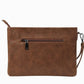 Business Briefcase Men Retro Brown Waterproof Soft Leather IPad Tote Shoulder Bags Computer Bag