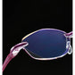 Women's Ultra-light Frameless Reading Glasses Anti-blue Light Diamond Cut Edge Ultra-clear Magnifer Glasses High Elasticity
