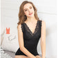 Thermal Underwear Ladies Plus Velvet Thickening High Elastic Slim Body Shapewear V-neck Tie Chest Pad Vest Free Underwear