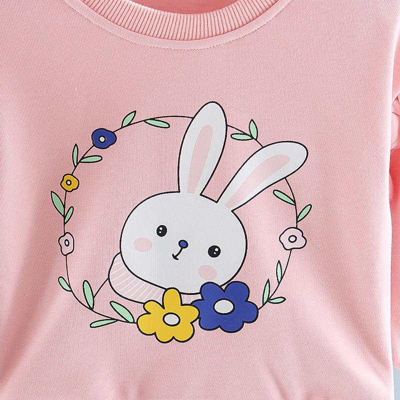 Female Baby Set Spring and Autumn Children Casual Children's Wear Sweater Pants Two-piece Set