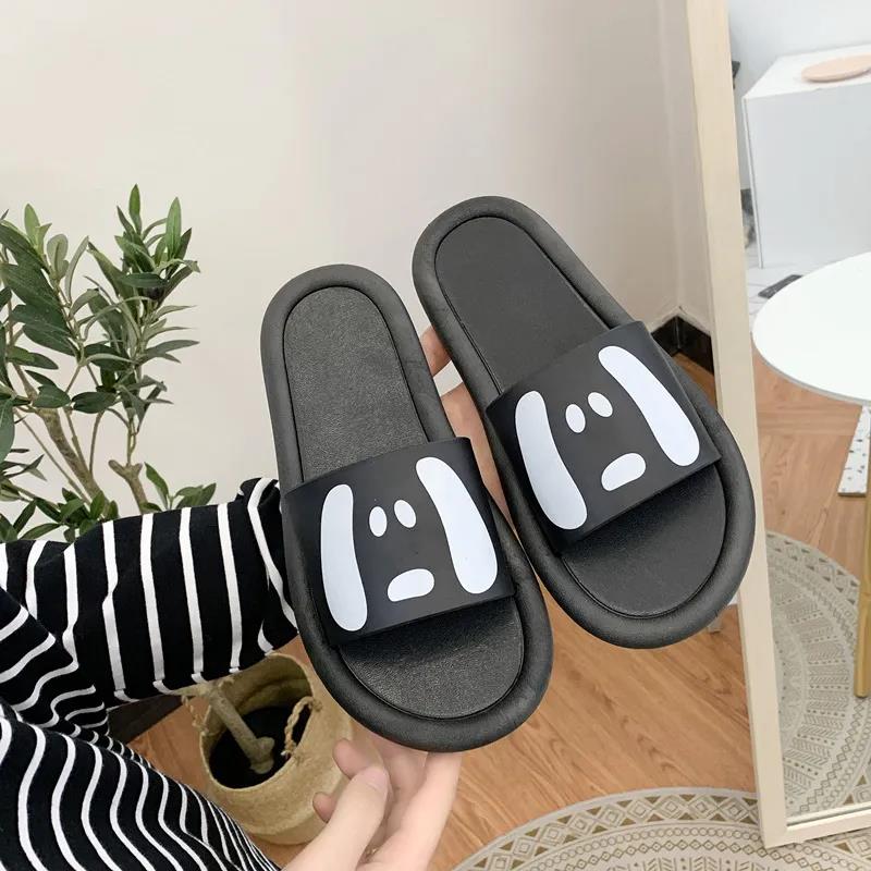 Cute Puppy Slippers Four Seasons Casual Flat Shoes Indoor Non-slip Cotton Shoes Soft Shoes