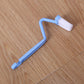 2pcs  V-type Toilet Brush Clean Brush Bent Portable Scrubber Cleaner Bowl Handle