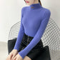 Pofulove mink padded wool lamb sweater Short winter jacket half turtleneck bottoming shirt