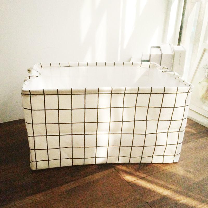 Cotton Linen Large Storage Box Dirty Clothing Basket Waterproof Foldable Item Finishing Storage Box