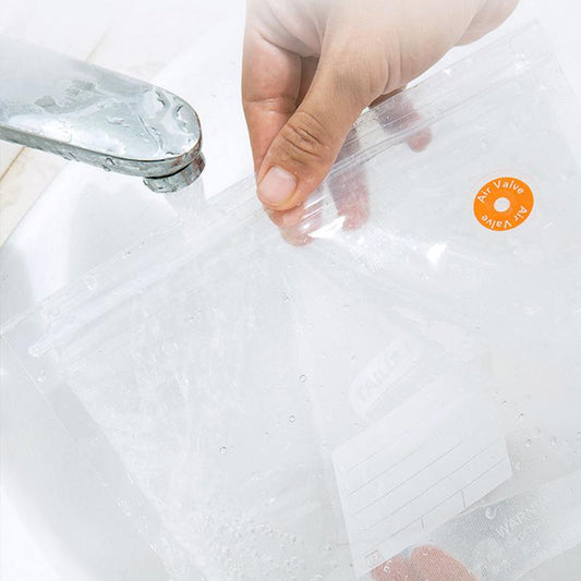 Food Bag Fruit Sealed Bag Self-sealing Packaging Cooked Food Bag Household Manual Fresh-keeping Bag Suction Compressed Bag