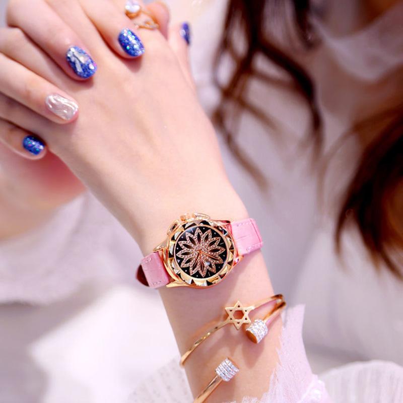 Women's Luxury Diamond Trend Quartz Watches Classic Vintage Disc Watch Rhinestone Bracelet Watches Birthday Gift Watches