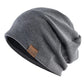 Unisex Pullover Solid Color Hat Loose Casual Knitted Hat Warm Winter Beanie