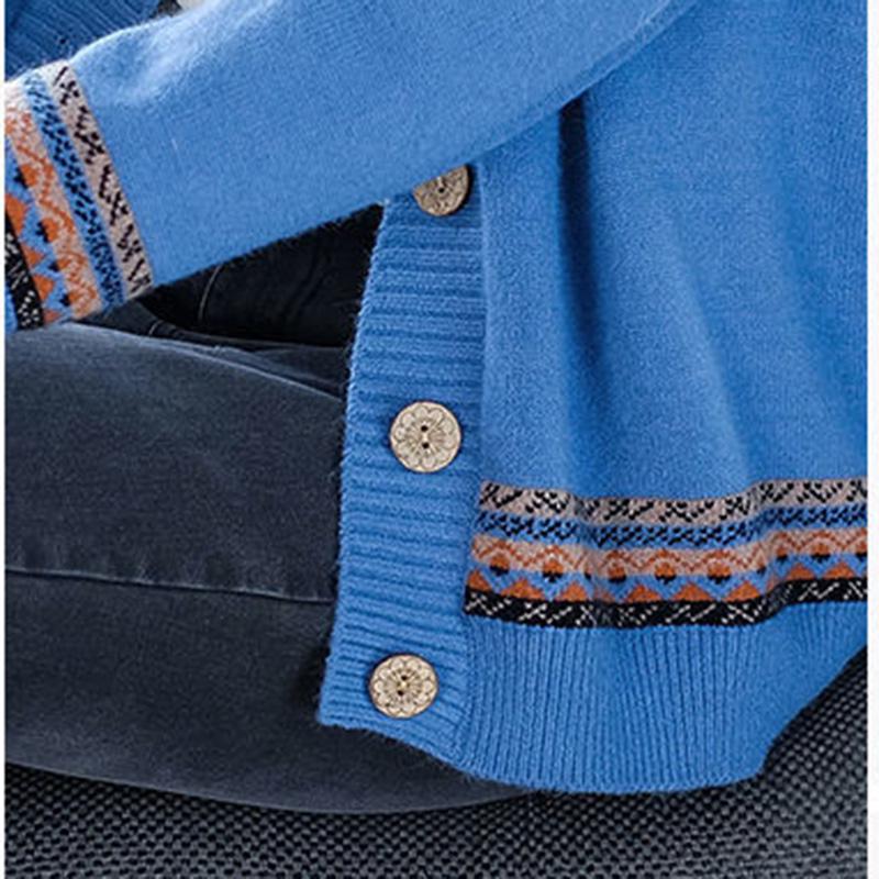 Autumn and Winter Style Korean Loose Knitted Cardigan Button Long-sleeved Sweater Fashion Coat Women