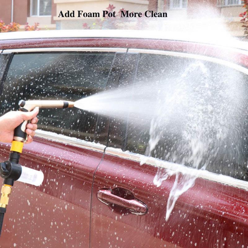 High Pressure Car Wash Water Gun Hose Telescopic Suit Magic Hose Watering Flowers Flushing Toilet Artifact Antifreeze Car Washing Tool