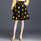 S-5XL Polka-dot Chiffon Skirt Women's Summer High Waist Anti-light Umbrella Skirt Thin A-line Large Swing Skirt Short Skirt