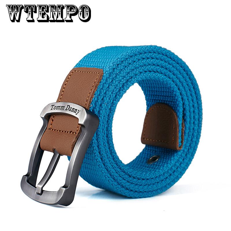Fashion Belt For Man Canvas Belt Striped Design Casual Men's Belts  Tactical Belt For Jeans