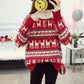 Round neck sweater Large size Christmas clothing sweater Woman Loose Long sleeve sweater Winter