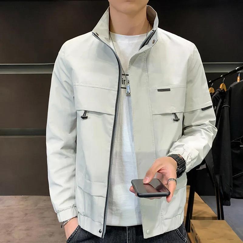 Men's Autumn Jacket All-match Large Size Casual Jacket Men's Youth Trend Self-cultivation Jacket Coach Jacket