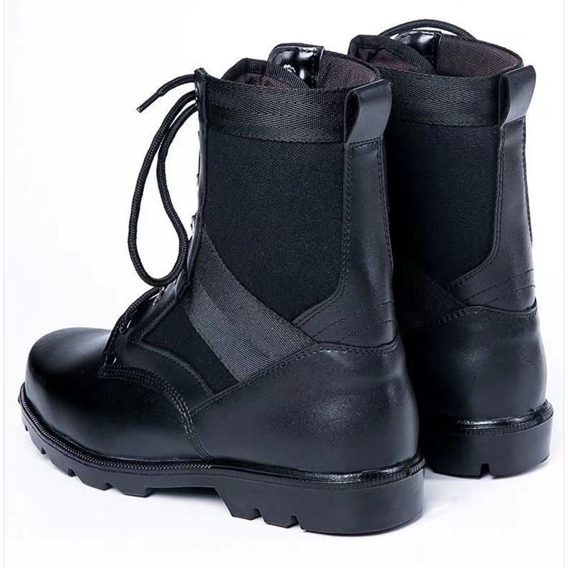 Men's Autumn and Winter Ultralight and Breathable Combat Boots High-top Martin Boots Men's Tooling Leather Boots Combat Training Boots
