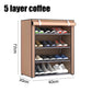 3/4/5/6 Layer Shoes Shelf Easy Assembled Shoe Rack Cabinet Shoe Organizer Stand Holder Home Shoe Box