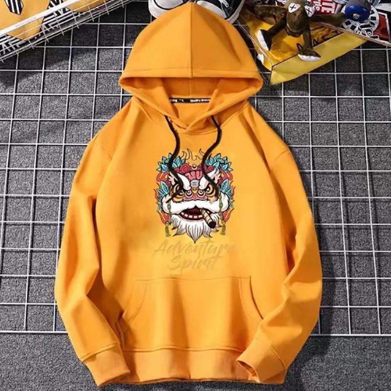 Sweater Men's Autumn Coming Year's Style Trend Wild Hooded Fashion Thin Men's Jacket Sweatshirts