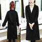 Woolen Coat Women's Mid-length Thickened Autumn and Winter Korean Loose Woolen Cloth Was Thin Winter Woolen Coat