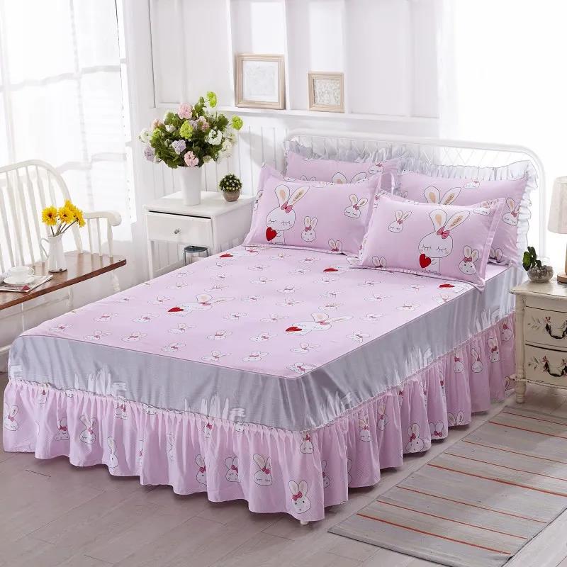 Bedroom Household Korean Style Princess Bed Cover One-piece Bed Skirt Bed Sheet Sheet Simmons Protective Cover