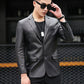Fashion City Men's Leather Jacket Autumn and Winter Fashion Trend Slim Thickening Plus Velvet Warm Sheepskin Jacket