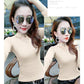 Pofulove Sexy Hollow Out Lace Up Turtleneck Knitwear High Elasticity Skin-friendly Pullover Sweater