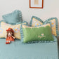Pastoral Print Lace Pillowcase Plus Size 48*74cm Two-pack Pillow Core Dust Cover Student Dormitory