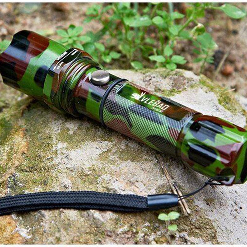 Led Zoom Flashlight Strong Light Rechargeable Super Bright Special Forces Long-range Waterproof Self-defense Household Outdoor Electric Light Small