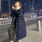 Lamb Velvet Padded Jacket Women's Length Over-knee Winter Korean Version Ins Hong Kong Wind Loose Plus Velvet Parka Padded Jacket