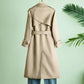 Autumn Korean Fashion Lace-up Small Casual Mid-length Windbreaker Women