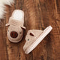 Autumn and Winter Parent-child Cotton Slippers Pig Ears Design Sense Shoes Indoor Non-slip Soft-soled Shoes Warm Casual Plush Cotton Shoes